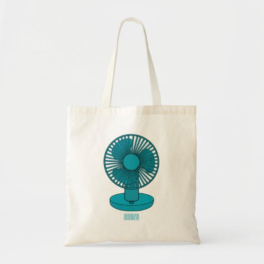 Tote Bag Illustration du ventilateur (Devant)