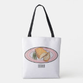 Tote Bag Illustration du ventre de porc rôti (Dos)