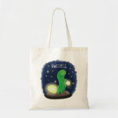 Tote Bag Illustration du ver vert mou (Devant)