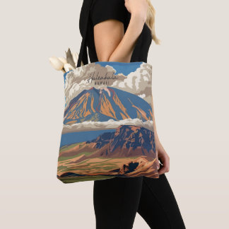 Tote Bag Illustration du Vintage voyage de Haleakala Hawaii