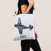 Tote Bag Illustration d'un avion de chasse-bombardier (De près)