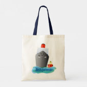 Tote Bag Illustration d'un bateau remorqueur de croisière m (Dos)
