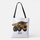 Tote Bag Illustration d'un camion à grande échelle (Dos)