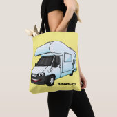 Tote Bag Illustration d'un campervan heureux (De près)