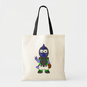 Tote Bag Illustration D'Un Capteur De Baseball Parasaurolop