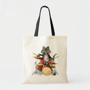 Tote Bag Illustration D'Un Chasmosaurus Jouant Aux Tambours