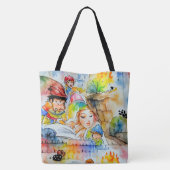 Tote Bag Illustration d'un conte de fées de Whimsical (Dos)
