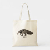 Tote Bag Illustration d'un dessin animé d'Anteater (Dos)