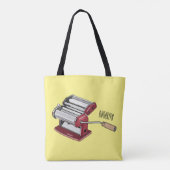 Tote Bag Illustration d'un fabricant de pâtes alimentaires (Dos)