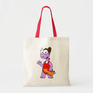 Tote Bag Illustration D'Un Gardien À Vie Tyrannosaurus Rex.