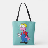 Tote Bag Illustration D'Un Ouvrier De Construction De Stego (Dos)