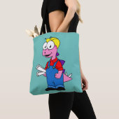 Tote Bag Illustration D'Un Ouvrier De Construction De Stego (De près)