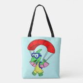 Tote Bag Illustration D'Un Parachutage De Ptérodactyle. (Dos)