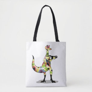 Tote Bag Illustration D'Un Photographe Iguanodon.
