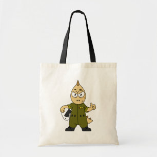 Tote Bag Illustration D'Un Pilote À Jet Allosaurus.