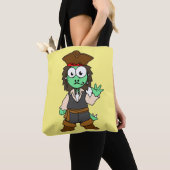 Tote Bag Illustration D'Un Pirate De Stegosaurus, Jack Spar (De près)