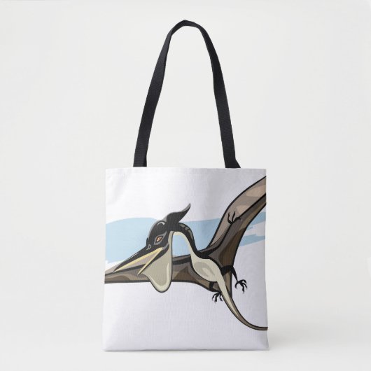 Tote Bag Illustration D'Un Pteranodon Dinosaure. (Devant)