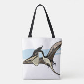 Tote Bag Illustration D'Un Pteranodon Dinosaure. (Dos)