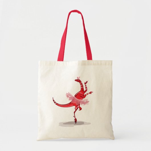 Tote Bag Illustration D'Un Raptor Danseur Ballerina. (Devant)