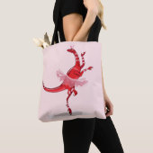 Tote Bag Illustration D'Un Raptor Danseur Ballerina. (De près)