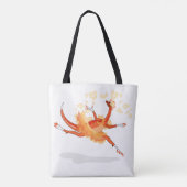 Tote Bag Illustration D'Un Raptor Danseur Ballerina. 2 (Dos)
