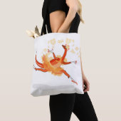 Tote Bag Illustration D'Un Raptor Danseur Ballerina. 2 (De près)