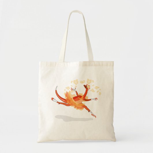 Tote Bag Illustration D'Un Raptor Danseur Ballerina. 2 (Devant)