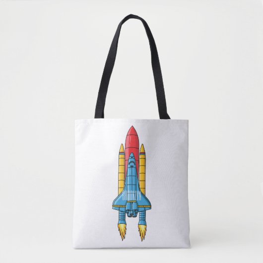 Tote Bag Illustration d'un vaisseau de fusées (Devant)