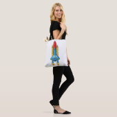 Tote Bag Illustration d'un vaisseau de fusées (Sur le modèle)