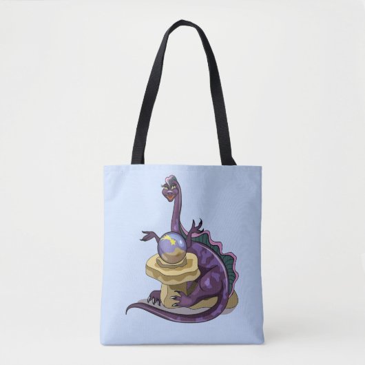 Tote Bag Illustration D'Un Vendeur Fortune Plateosaurus. (Devant)