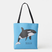 Tote Bag Illustration d'une baleine tueuse (Dos)