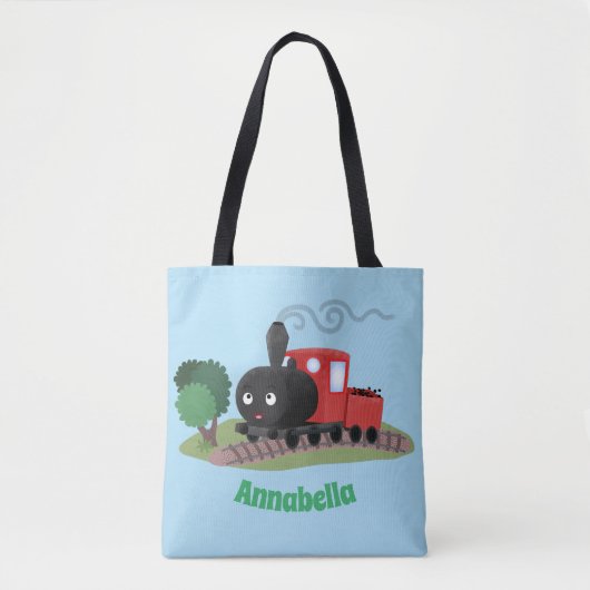 Tote Bag Illustration d'une locomotive à vapeur mûre (Devant)