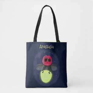 Tote Bag Illustration d'une luciole à éclair mignon