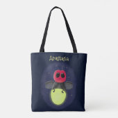 Tote Bag Illustration d'une luciole à éclair mignon (Dos)