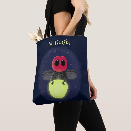 Tote Bag Illustration d'une luciole à éclair mignon (De près)