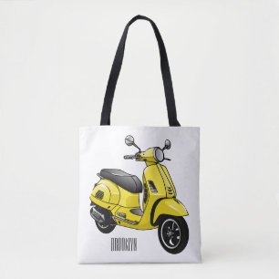 Tote Bag Illustration d'une moto cyclable