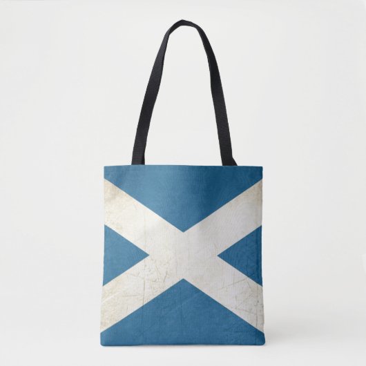 Tote Bag Illustration écossaise grunge de drapeau (Devant)