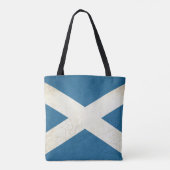 Tote Bag Illustration écossaise grunge de drapeau (Dos)