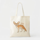 Tote Bag Illustration Fennec fox (Devant)
