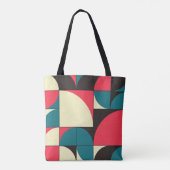 Tote Bag Illustration géométrique et informatique Abstraite (Dos)