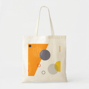 Tote Bag Illustration géométrique urbaine, Cool, unique,