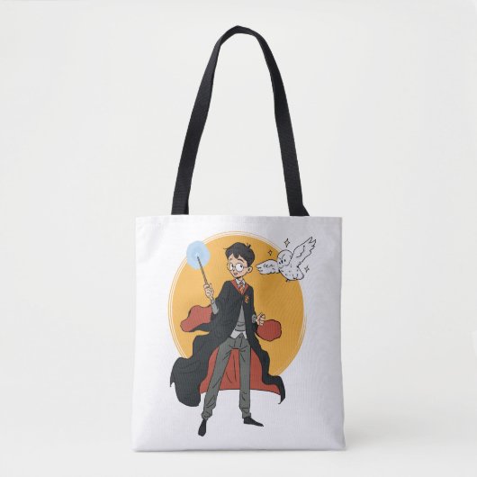 Tote Bag Illustration HARRY POTTER™ et Hedwig (Devant)