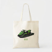 Tote Bag Illustration Jet ski (Devant)