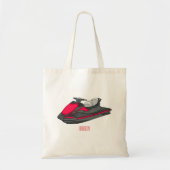 Tote Bag Illustration Jet ski (Devant)
