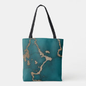 Tote Bag Illustration marbre Abstrait Cute (Dos)