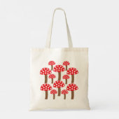 Tote Bag Illustration mignonne de champignon rouge (Dos)