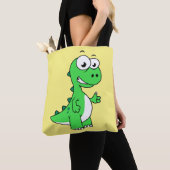 Tote Bag Illustration Mignonne Du Tyrannosaurus Rex. 2 (De près)
