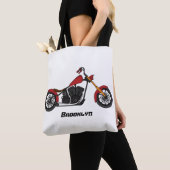 Tote Bag Illustration motocyclette de style hélicoïdal (De près)