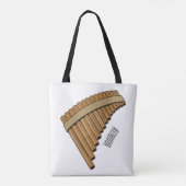 Tote Bag Illustration Pan flûte / panpipes (Dos)