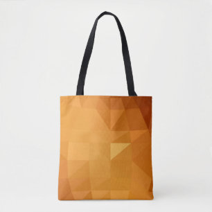 Tote Bag Illustration polygonale orange pâle, composée